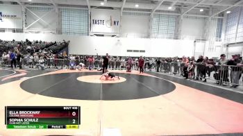 42-47 lbs Semifinal - Ella Brockway, Colonie Wrestling vs Sophia Schulz, Club Not Listed