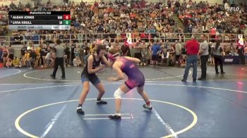 112 lbs Quarterfinal - Aleah Jones, Warren vs Livia Krull, Miamisburg Middle School