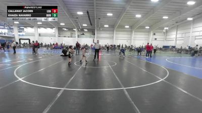 66 lbs Consi Of 16 #2 - Callaway Jacobs, Lebanon vs Khaiza Navarro, Burrillville Lightning