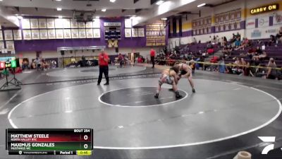 165 lbs Cons. Round 3 - Matthew Steele, North Valley RTC vs Maximus Gonzales, Mustangs WC