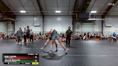 135 lbs Round 3 - Gracie Beaulieu, River Bluff Gators vs Emily Myers, Sirens Demise