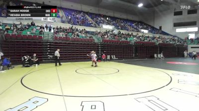 235 lbs Consolation - Sarah Hodge, Chester vs Ke'asia Brown, Marlboro County