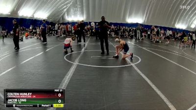 96 lbs Round 7 (8 Team) - Colten Hunley, Crossroads Wrestling vs Jacob Long, Noke RTC