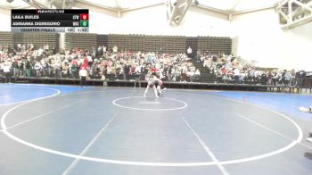 109 lbs Quarterfinal - Laila Builes, Cordoba Trained vs Adrianna Digregorio, Williamstown High School