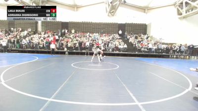 109 lbs Quarterfinal - Laila Builes, Cordoba Trained vs Adrianna Digregorio, Williamstown High School