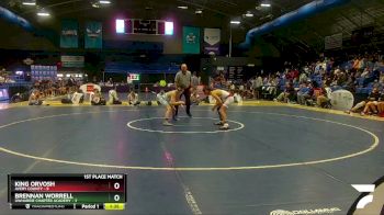 120 lbs Finals (2 Team) - King Orvosh, Avery County vs Brennan Worrell, Uwharrie Charter Academy