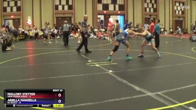 128 lbs Placement - Mallory Stetter, MGW-Power Punch vs Ariella Manzella, NJ Select