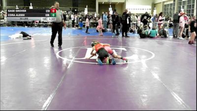 55 lbs Rr Rnd 3 - Sage Grover, Cordoba Trained (Sand Storm Sisters) vs Cora Alessi, ICWL Lady Bruisers