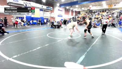 285 lbs Cons. Round 3 - Luis Zamora, Warren vs Michael Rivas, Northview