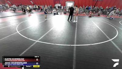 106 lbs Round 1 - Austin Schmidkunz, Hudson High School Wrestling vs Aidan Gruenenfelder, Pec-Argyle Youth Wrestling