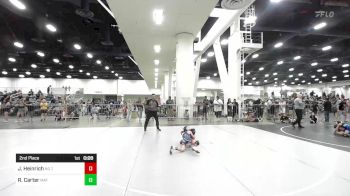 62 lbs 2nd Place - Jory Heinrich, No Team vs Roman Carter, Mat Demon WC