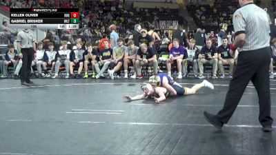 138 lbs Quarterfinal - Gabriel Brisker, Wilton vs Kellen Oliver, Riverside, Oakland