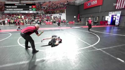 81 lbs 1st Place Match - Rilen Sauer, Lakeland Wrestling Club vs Alonzo Rodriguez, B.A.M Training Center