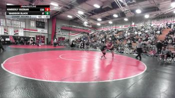 130 lbs Champ. Round 3 - Madison Black, Newbury Park vs Kimberly Guzman, Centennial