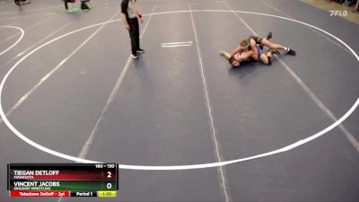 150 lbs Quarterfinal - Tiegan Detloff, Minnesota vs Vincent Jacobs, Kingdom Wrestling