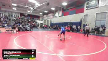 215 lbs Champ. Round 1 - Christian Carrera, El Cajon Valley vs Alexander Rivera, San Diego