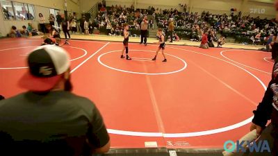 43-46 lbs Rr Rnd 3 - Hayden Wellman, Poteau Youth Wrestling Academy vs Timmy McCall, Fort Gibson Youth Wrestling