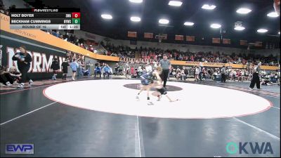 55 lbs Round Of 16 - Holt Boyer, Shelton Wrestling Academy vs Beckham Cummings, Newcastle Youth Wrestling