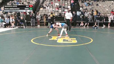63-M2 lbs Semifinal - Maverick Davis, Smyrna vs Noah Abdelfattah, RedNose Wrestling School