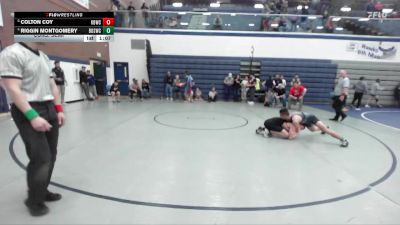 125 lbs Cons. Semi - Riggin Montgomery, Brothers Of Steel Wrestling Club vs Colton Coy, Kimberly Bulldog Wrestling Club