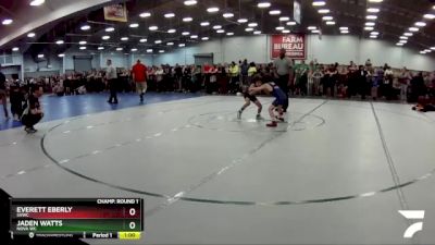 62 lbs Quarterfinal - Everett Eberly, SVWC vs Jaden Watts, Nova WC