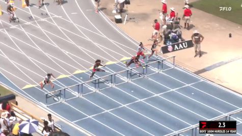 Youth Boys' 100m Hurdles, Semi-Finals 8 - Age 14