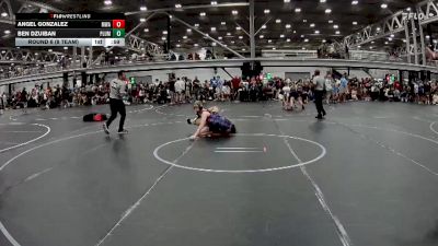 120 lbs Round 6 (8 Team) - Angel Gonzalez, Myland WA vs Ben Dzuiban, The Plumbers
