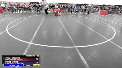 132 lbs Quarterfinal - Mycah Beckett, Askren Wrestling Academy vs Wyatt Unser, Victory School Of Wrestling
