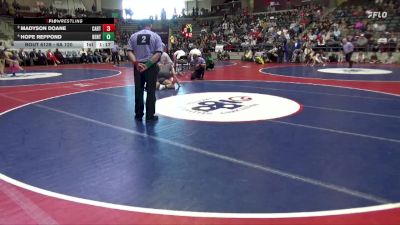6A 120 lbs 3rd Place Match - Madyson Doane, CABOT HIGH SCHOOL vs Hope Reppond, Bentonville