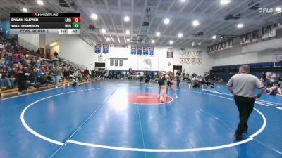 157 lbs Cons. Round 2 - Will Thomson, Wright vs Dylan Kleven, Laramie