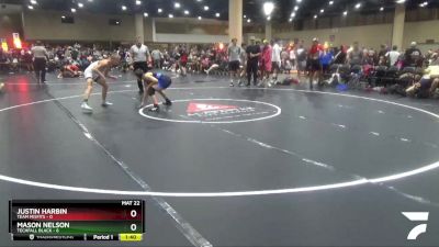 120 lbs Round 2 (6 Team) - Justin Harbin, Team Misfits vs Mason Nelson, Techfall Black