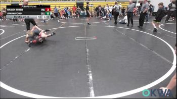 85 lbs Round Of 16 - Hailen Hiner, Pawnee Wrestling Club vs Jonah Ford, Collinsville Cardinal Youth Wrestling