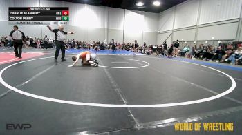 90 lbs Quarterfinal - Charlie Flannery, OK Elite 14U 1 vs Colton Perry, OK Outlaws 14U