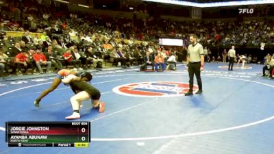 130 Class 2 lbs 5th Place Match - Ayamba Abunaw, North Point vs Jorgie Johnston, Winnetonka