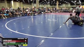 165 lbs Semifinal - Lucas Coley, Refinery Wrestling Academy vs Braylon Stewart, B.R.A.W.L