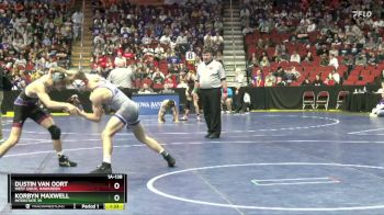 1A-138 lbs Cons. Round 3 - Korbyn Maxwell, Interstate 35 vs Dustin Van Oort, West Sioux, Hawarden