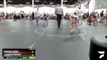 92 lbs Round 3 (8 Team) - Harrison Osborne, Warhawks vs Anthony Hawks, U2 Upstate Uprising Red