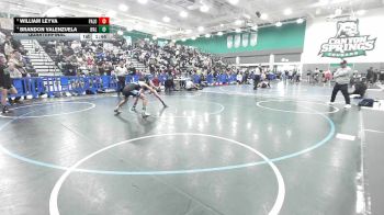 106 lbs Quarterfinal - William Leyva, Paloma Valley vs Brandon Valenzuela, Walnut