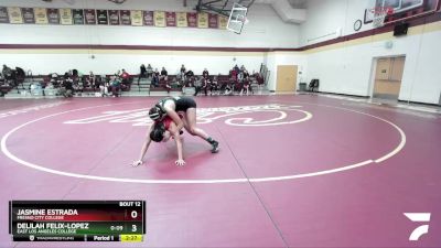 123 lbs Quarterfinal - Delilah Felix-Lopez, East Los Angeles College vs Jasmine Estrada, Fresno City College