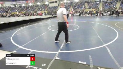 46 lbs Quarterfinal - Ted Cordova, Sierra Grande Panthers vs Jayson Long, Top Notch WC