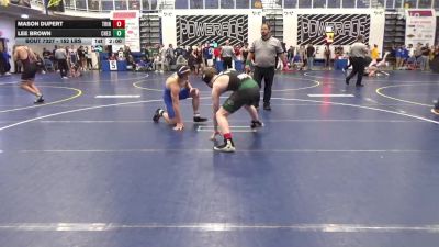 152 lbs Quarterfinal - Mason Dupert, Trinity Camp Hill vs Lee Brown, Chestnut Ridge