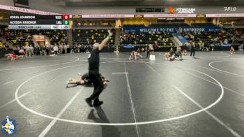 140 lbs Cons. Round 1 - Jorja Johnson, Waukon vs Alyssa Kriener, Linn-Mar