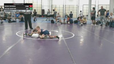 56 lbs Rr Rnd 2 - Jesse Rhodes, CTWHALE - BK8E vs Jacob Sawyer, Mat Demon Boys - BK8E