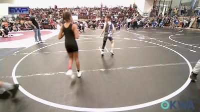 70-74 lbs Semifinal - ZaNique Miller, Cowboy Wrestling Club vs Paisley Sutton, Ponca City Wildcat Wrestling