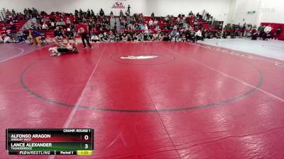 120 lbs Champ. Round 1 - Lance Alexander, ThunderRidge vs Alfonso Aragon, Greeley West