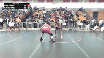 190 lbs Quarterfinal - Jaden Porter, Brockton vs Matheus Binda, Whittier