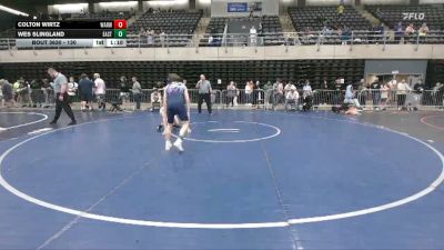 130 lbs 5th Place - Colton Wirtz, Warwick vs Wes Slingland, Easton