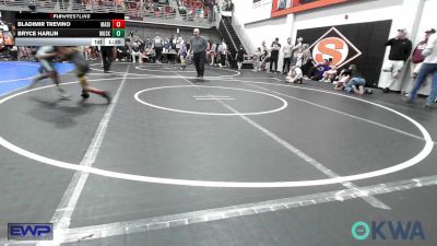 80 lbs Round Of 16 - Bladimir Trevino, Madill Takedown vs Bryce Harlin, Muskogee Rougher Youth Wrestling