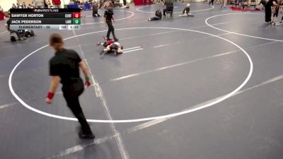 Elementary - 56 lbs Jack Pederson, Lakeville vs Sawyer Horton, Centennial