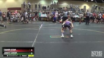 90 lbs Quarterfinals (8 Team) - Tanner Stone, American Gladiators vs Jeremy Carver, Untouchables Purple